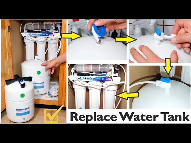How to Replace the Water Tank on an Under-Sink RO System - YouTube