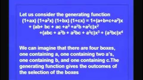 Generating Functions Part 1
