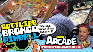 John gets an EM Pinball Machine! 1977 Gottlieb Bronco Pinball Repair - Part 1