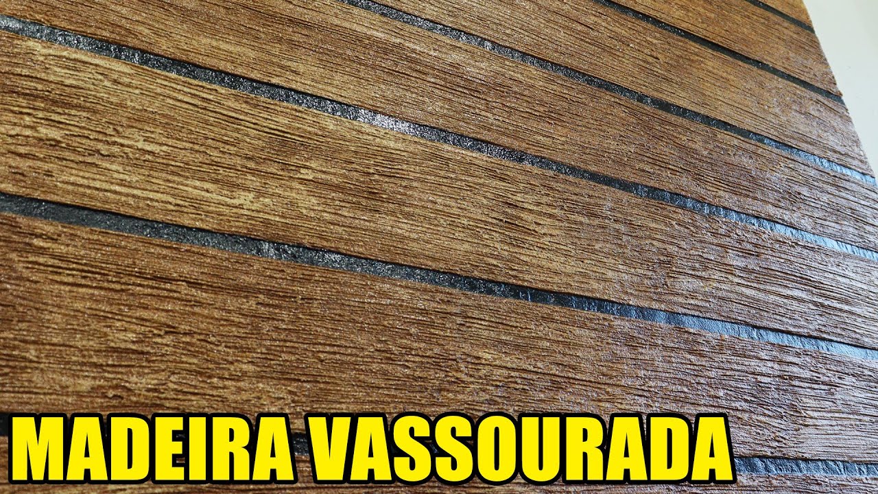 Textura Amadeirada Vassourada - Faça Você Também