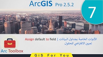 7–  الأدوات الخاصة بجداول البيانات |   Assign default to field  |  ArcGIS  Pro 2.5.2