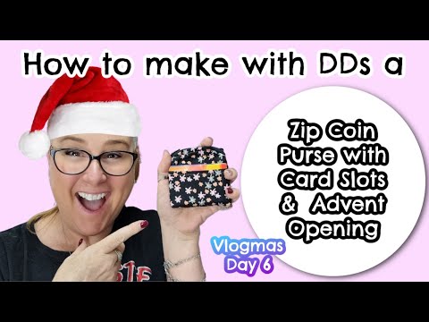 DDs How To Make A Coin Purse With Card Slots | Vlogmas Day 6 | Beginner Friendly #sewingtutorial