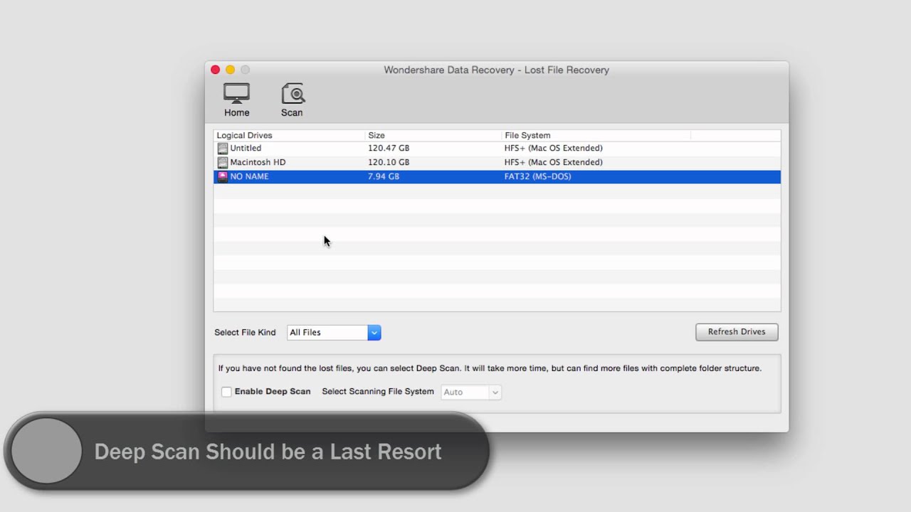 recover files from a mac network drive