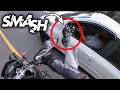 MESSING WITH BIKERS = SMASHED MIRRORS | MOTORCYCLISTS vs STUPID & ANGRY PEOPLE 2021