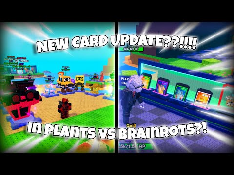 NEW CARD UPDATE IN ROBLOX!!!! | Roblox Plants VS Brainrots | #roblox
