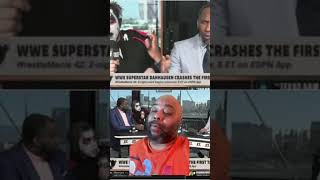 Danhausen curses Stephen A Smith on First Take #wwe #espn #wrestlemania #wrestling #shorts