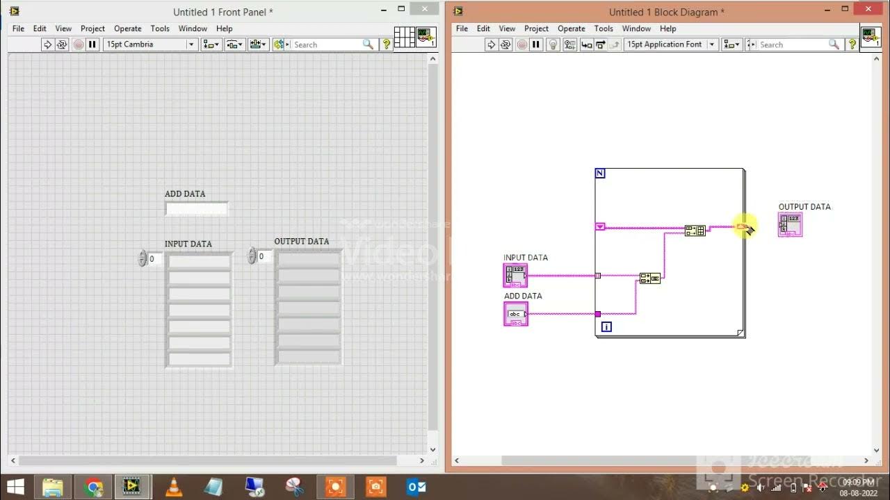 How to added suffix in array of string | Element's | labview - YouTube