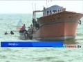 stuck boat Kazhakuttom will left