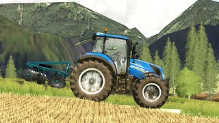 Working with New Holland T5.120 - UTH22