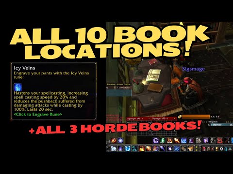 How To Get Icy Veins Rune For Mage - World Of Warcraft Classic Season Of Discovery - Phase 1 Books