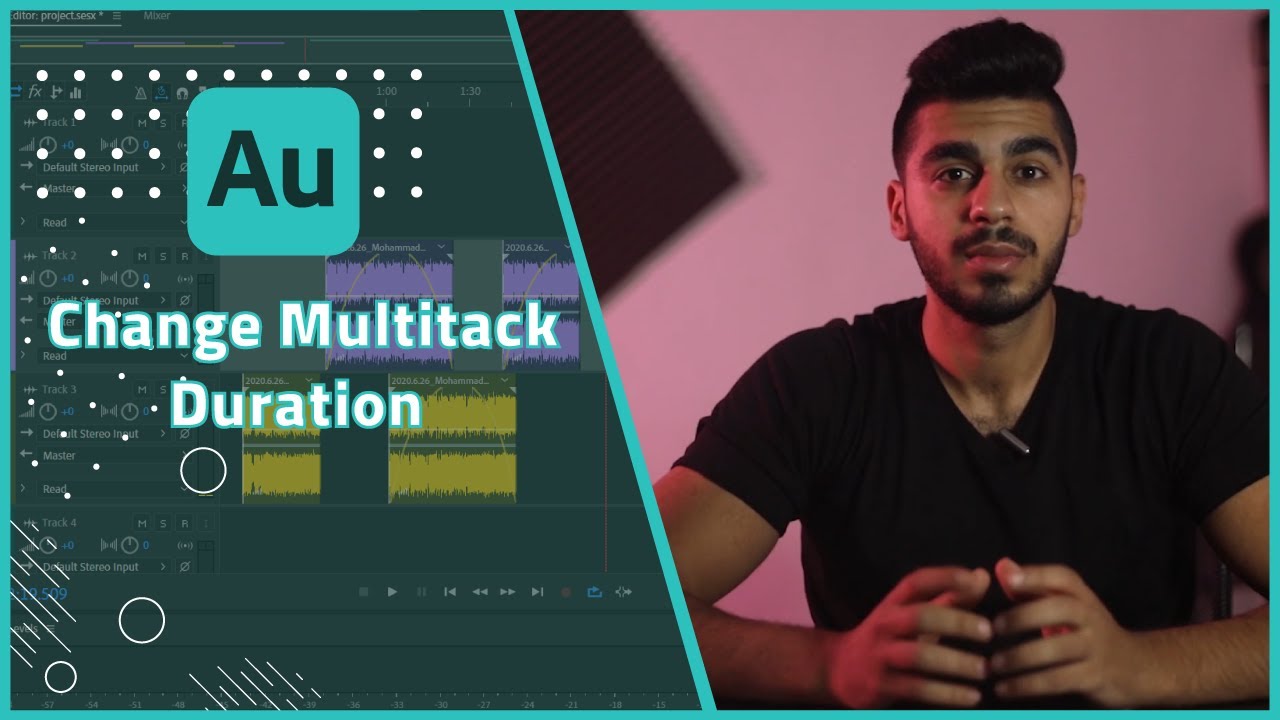 How to Change Multitack Duration - Adobe Audition Tutorial - YouTube