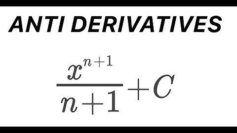 Anti Derivatives of Polynomials and Trig Functions // U Substitution
