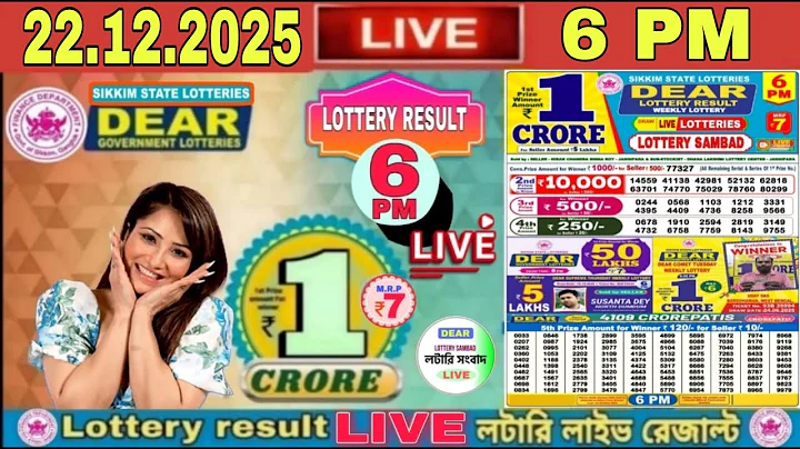 Dear Lottery Sambad Live Evening 8pm result Today 21.12.2025 | Nagaland State Lottery Live Lottery