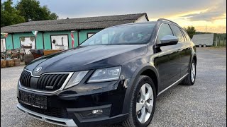 Осмотр Skoda Octavia Scout FL 2018 года в хорошей комплектации с пробегом за 200 000