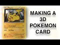 How to Make A 3D Pokemon Card - YouTube