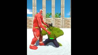Colossal Titan Vs Hulk - ARBS - Animal Revolt Battle Simulator !! #shorts #shortvideo #viral #arbs