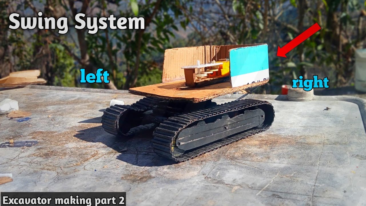 Making Excavator Swing System | Excavator Making Part 2 | Vishesh DIY