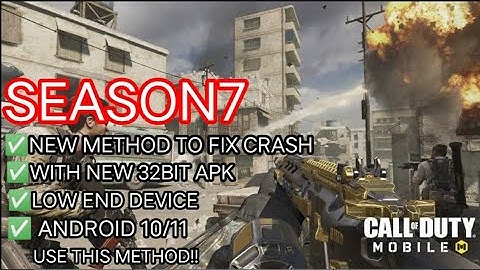 NEW METHOD TO FIX CRASH CODM WITH NEW 32BIT APK USE THIS METHOD NOW!!!!