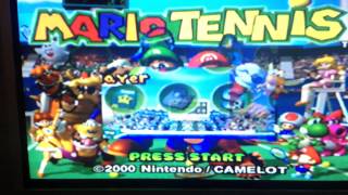 Mario Tennis 64 Extra Characters Via Transfer Pak