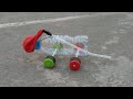 Cách làm xe oto từ chai nhựa với bóng bay l How to make a Balloon car l 5 minutes | DIY DT