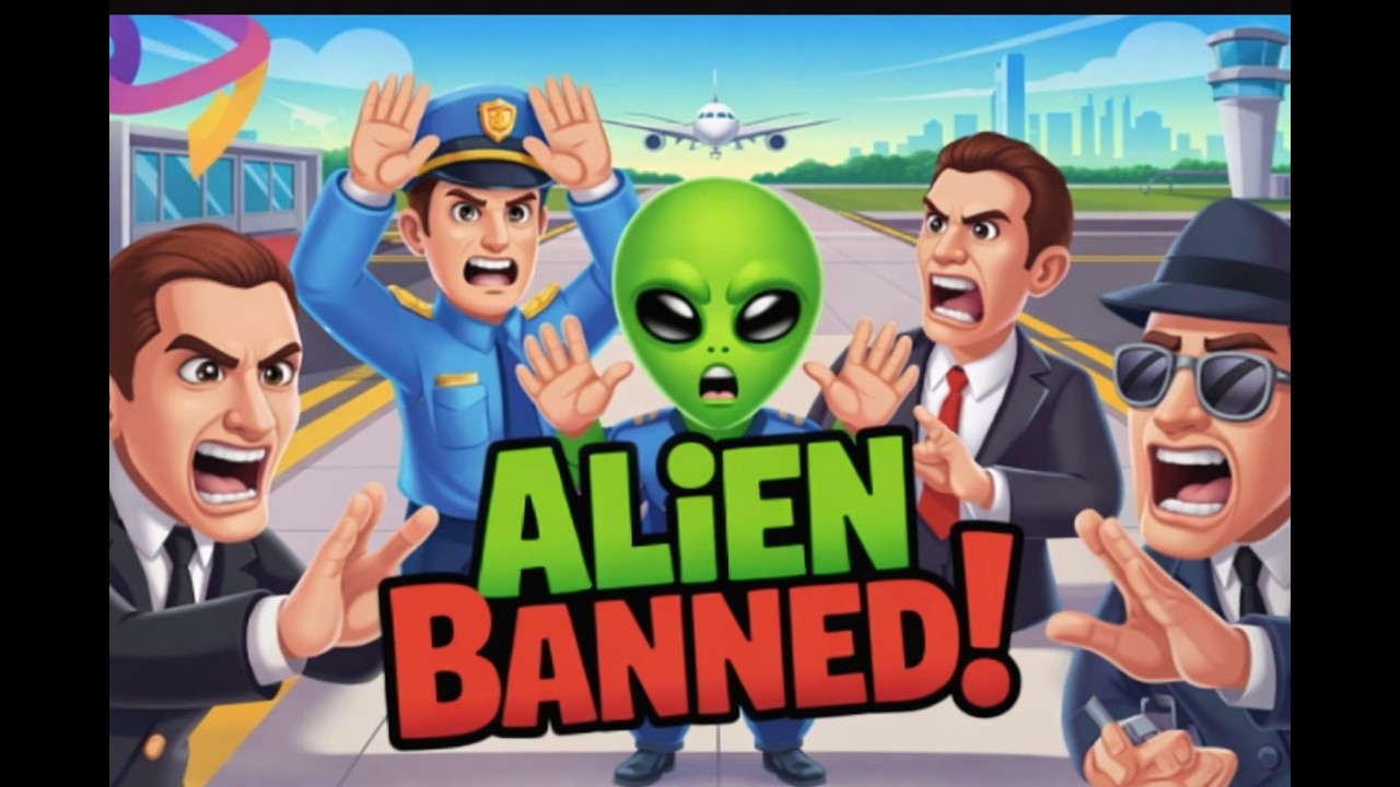 ALIEN BANNED AT AIRPORT OFFICIALS SHOCKED DURING SECRET ARRIVAL MISSION 👽✈️