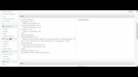 2010-07-23 EasyWizards.com WordPress Tutorial Video - Contact Form 7 plugin administration