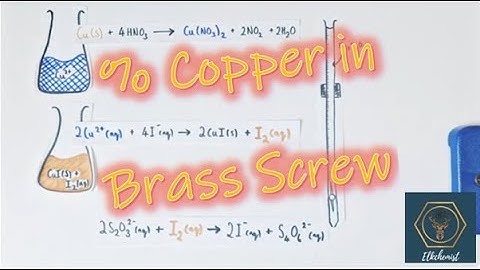 Redox Titration | % of Copper in Brass Screw Practical | A Level Chemistry
