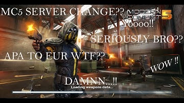 How to change Modern Combat 5 Server I APA to EUR .