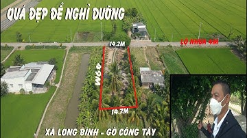 (Đã bán)đất vườn 709m có vườn cây, ao cá cặp lộ nhựa tại xã Long Bình Gò Công Tây Tiền Giang