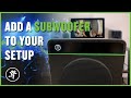 How To Integrate A Subwoofer Into Your Setup - Mackie CR8S-XBT and CR-X Monitors