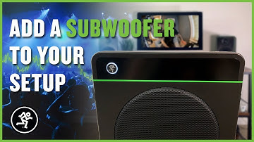 How To Integrate A Subwoofer Into Your Setup - Mackie CR8S-XBT and CR-X Monitors