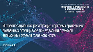 Интраоперационная регистрация корковых зрительных вызванных потенциалов