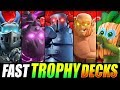 TOP 5 FASTEST TROPHY PUSHING DECKS IN CLASH ROYALE!! [2019]