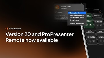 ProPresenter version 20 now available
