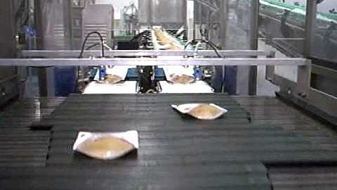 Pouch Doypack combiner merger 2 to 1 lane