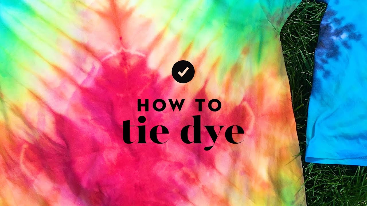 bruiloft passend Archeologie How To Tie Dye - YouTube