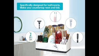bathroom organization / toothbrush holder and toothpaste dispenser / toothbrush holder review