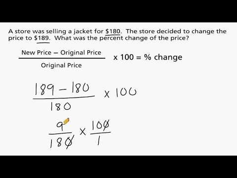 How To Solve Percent Change Word Problems