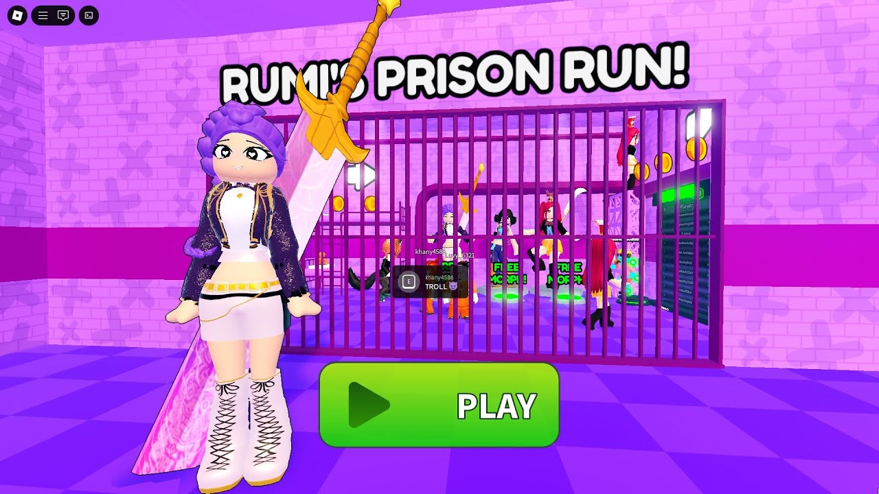 RUMI'S PRISON RUN (OBBY) New Update - Roblox Walkthrough FULL GAME # ...