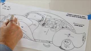 Car Diagram Traced and Laser Cut