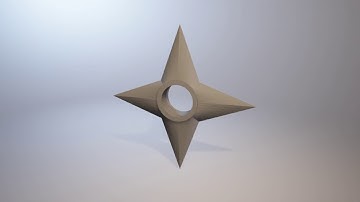 Naruto Shuriken in SolidWorks