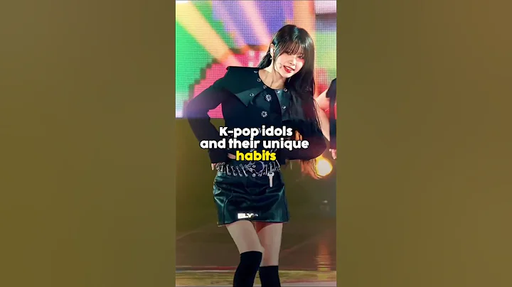 Kpop idols and their unique habits #kpop #aespa #shorts #babymonster #fyp