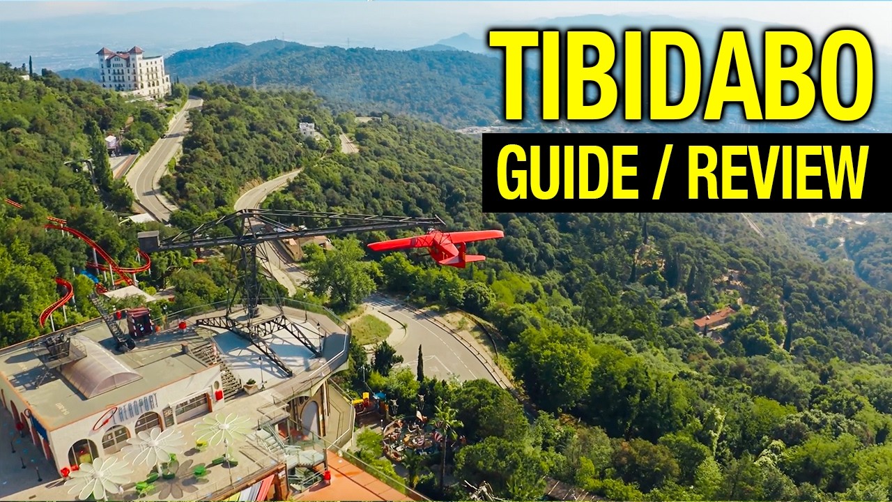 TIBIDABO: Spain's Historic Amusement Park! Rides, Coasters, Views