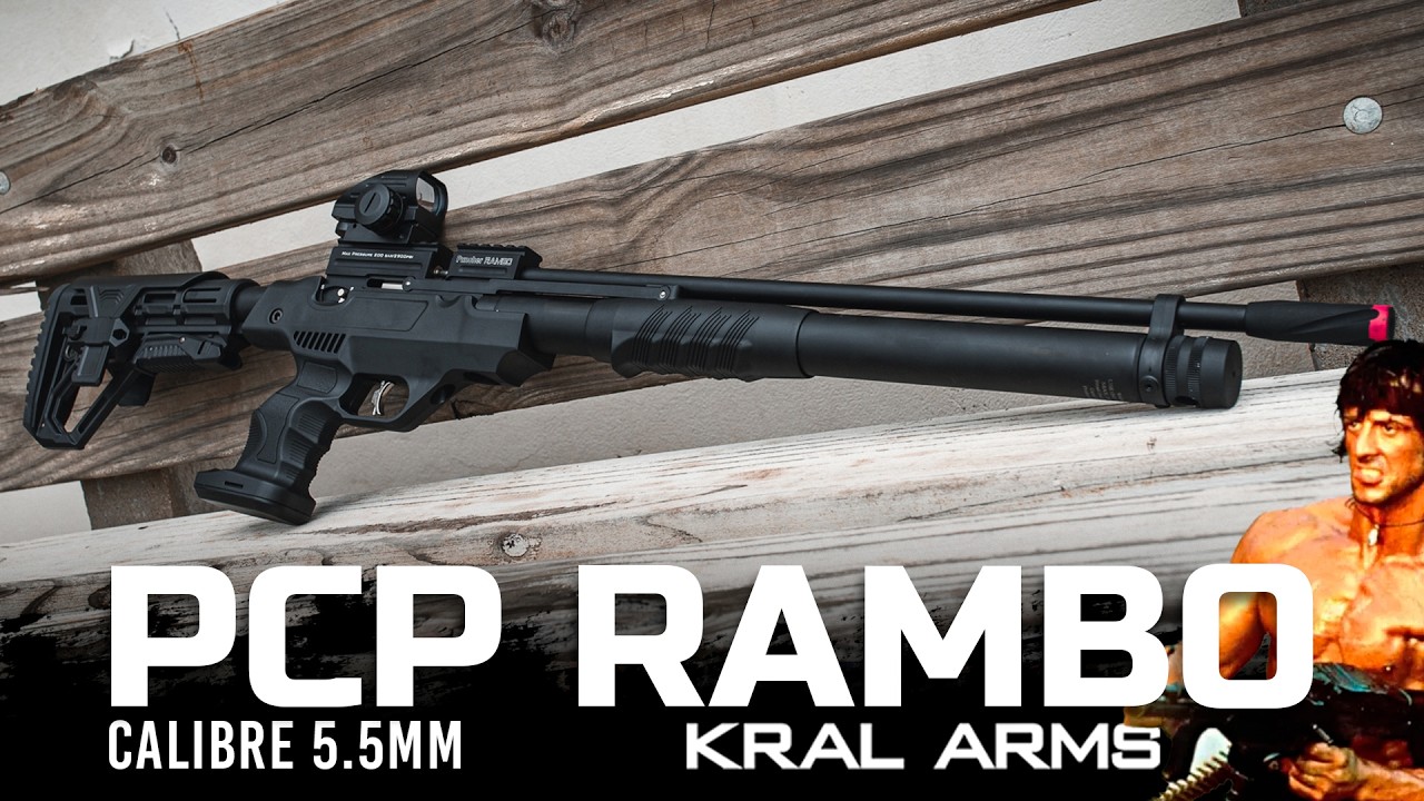 Carabina PCP Puncher Rambo S Kral Arms Pump 5.5mm