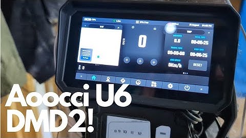 DMD2 on the Aoocci U6. Game changing DMD2 Navigation device for Adventure Bikes! 