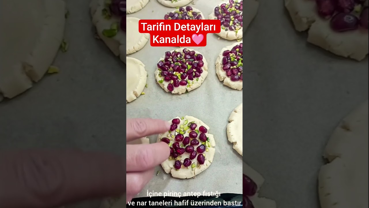 Narlı Kurabiye Tarifi #yemektarifleri #shorts #kurabiye Detaylar Kanalımda🩷