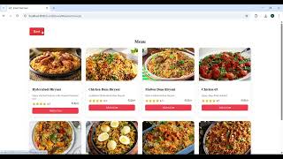 Food Delivery Web Application | Project Demo