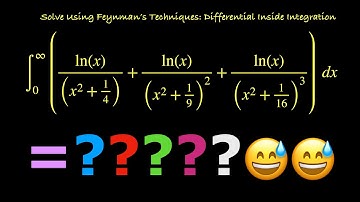 Sum (k=2 to k=4 (∫_0^1 ln(x)/(1/k^2)^(k-1)) dx). Solve integral by differential inside integration.