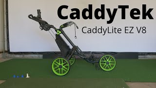 CaddyTek  3 wheel Version 8 - BEST GOLF PUSH CART!!