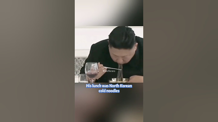 His lunch was North Korean cold noodles  #kimjongun #northkorea #shorts